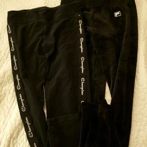 Fila and Champion leggings